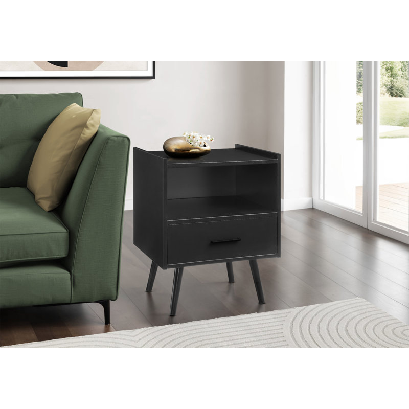 Table d'appoint (table basse incluse seulement), Noir, Noir