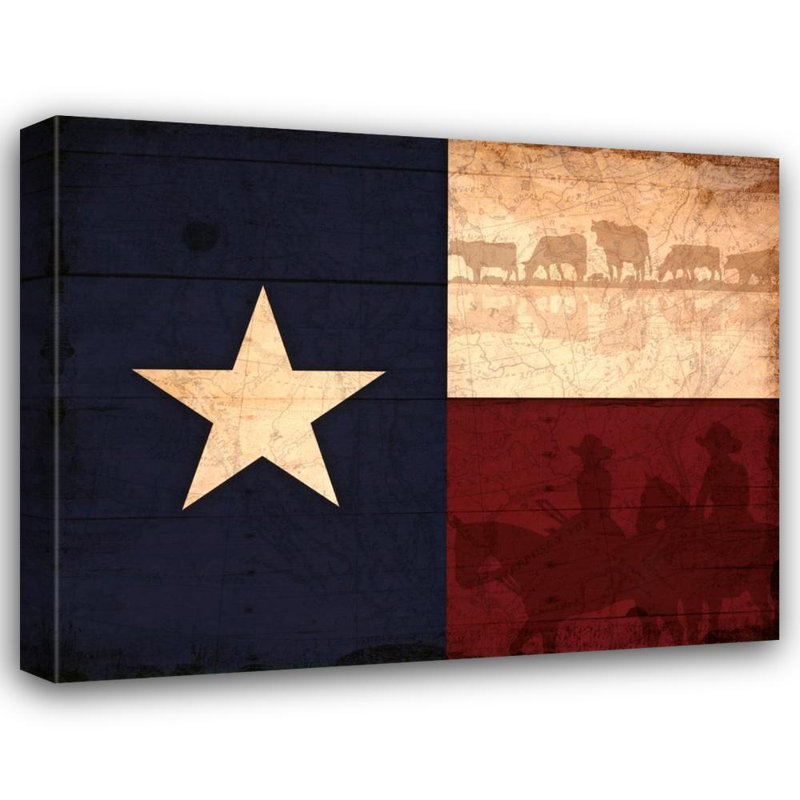 Drapeau du Texas, H 19 po x l 24 po