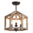 Allmeria 3-Light 14" W Modern Farmhouse Semi Flush Mount