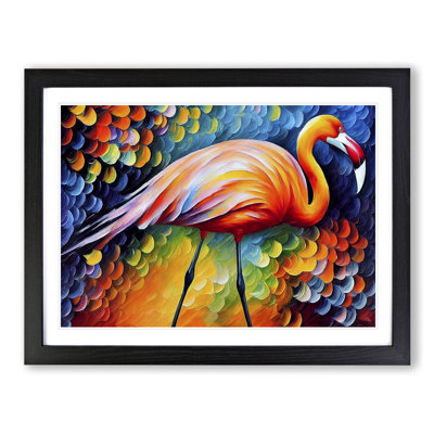 Flamingo Vol.2 Abstract - Single Picture Frame Painting