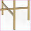 Table basse à plateau rond avec finition dorée - chêne et amp; Table de bout en métal pour le salon, durable et amp; Polyvalent