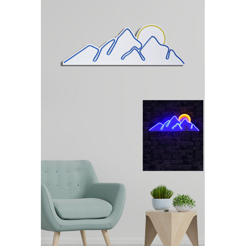 Ruban néon flexible à DEL, étanche IP67, 21 x 24,4 x 0,8 pouces | Conception en mousse de PVC bleue et jaune, adaptateur 12V DC (sortie: 12V 4A) | Parfait pour la décoration intérieure, les fêtes et les projets créatifs, 8 W à 10 W par mètre