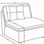 Greeley Ivory Upholstered Armless Chair