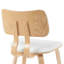 Chaise de salle à manger sans accoudoirs de style Mid-Century avec revêtement en polyester Decklen-341433488-341433494