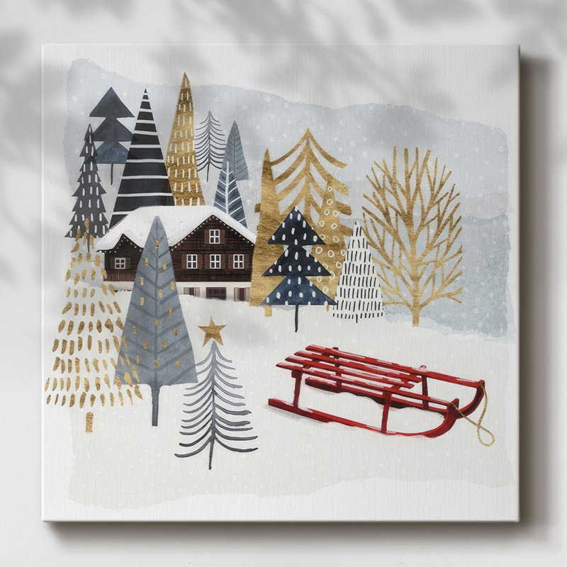 Chalet de Noël II, H 40 po x l 40 po x P 1,5 po
