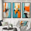 «Serene Submission Of Time Minimal Abstract», ensemble de 3 peintures d'art abstrait-1449188011-1449188015
