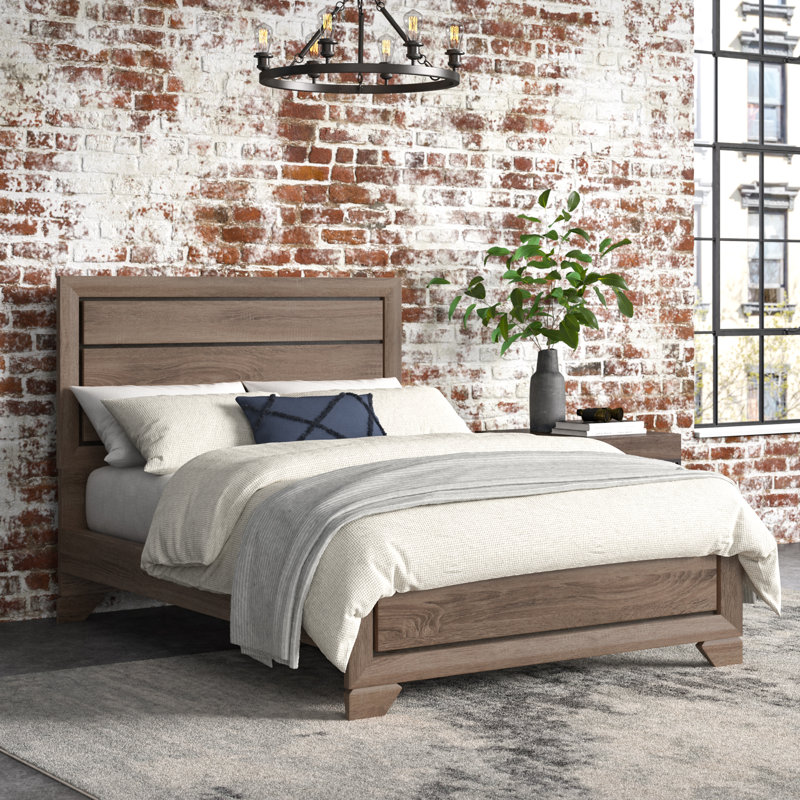 Brookes Wood Queen Panel Bed Dark Cocoa, Queen, Dark Cocoa