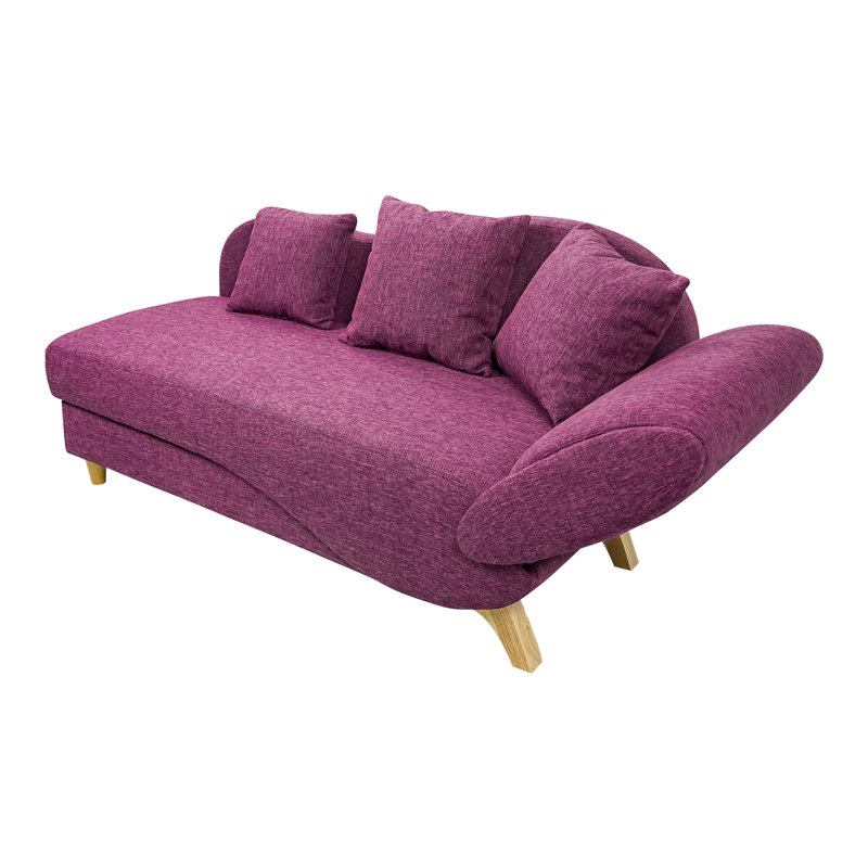 Chaise longue rembourrée Chanoa, Mauve
