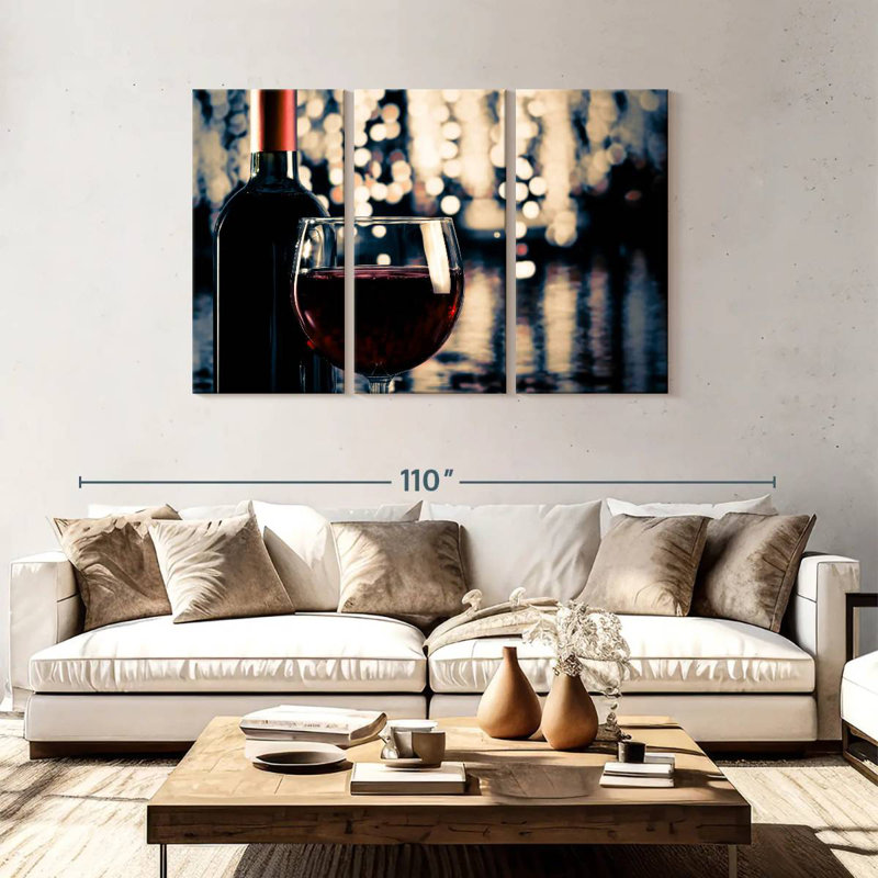 Yarlin Festive Red Wine, 48" H x 74" W
