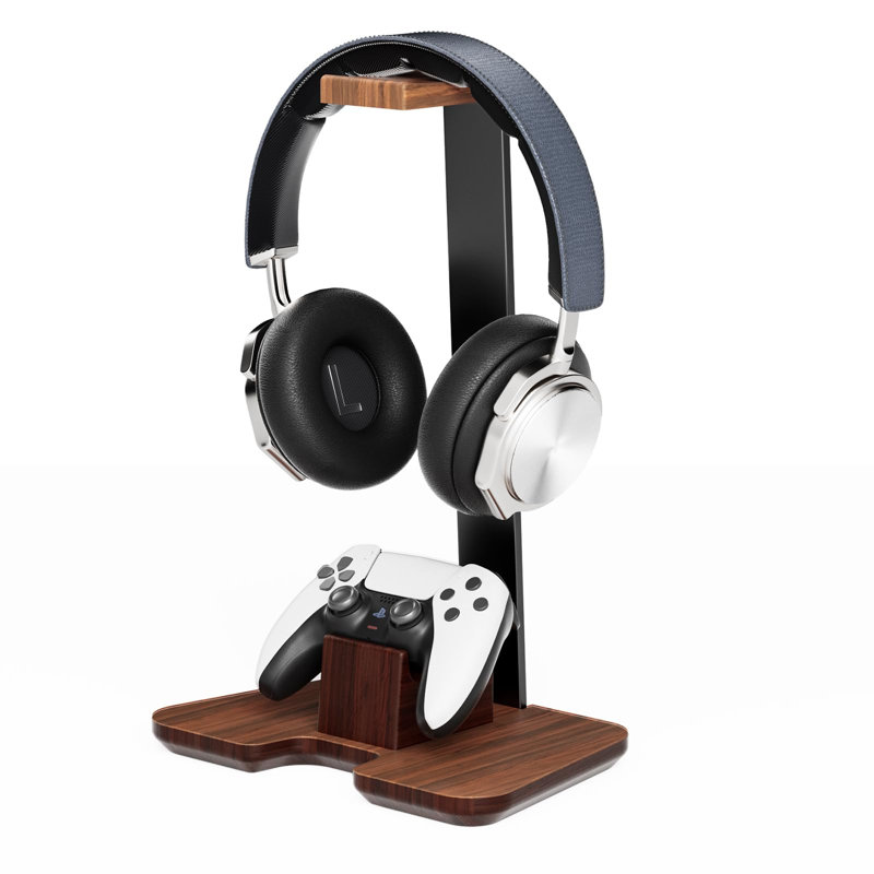 Support de contrôleur Support en bois pour casque de bureau Accessoires de bureau Support de contrôleur pour équipement de jeu