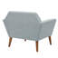 Fauteuil rembourré Maxton Merrylite de 94 cm de large avec dossier capitonné, bleu pâle-1532208474