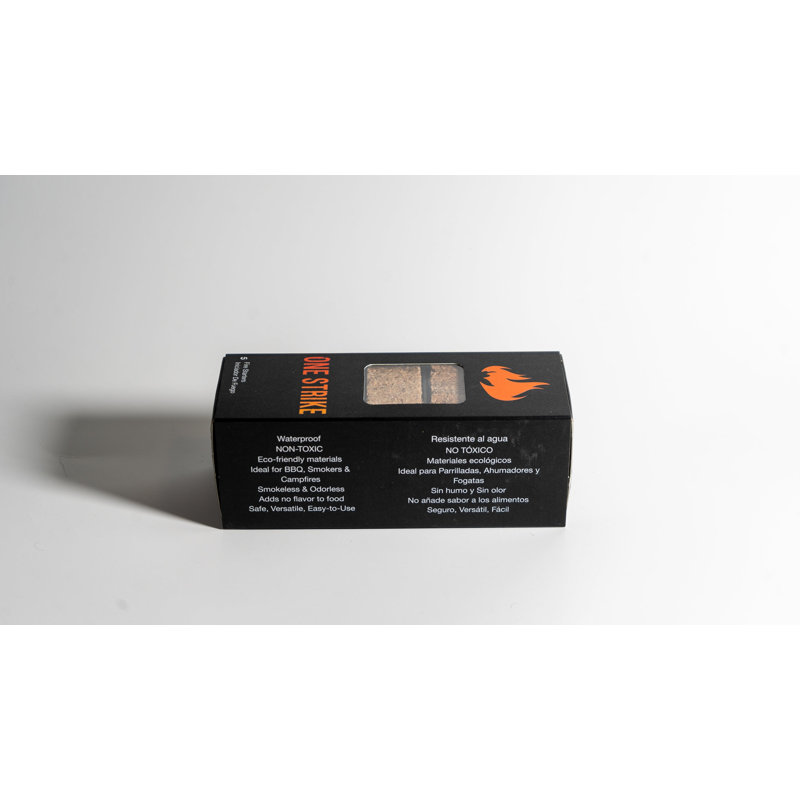 Allume-feu en bois et en cire, combustion de 30 minutes et plus, 125 unités (25 boîtes de 5)