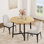 Table de salle à manger 31,5 "pour 2 à 4 personnes - Bois / métal résistant à l'eau - appartement, bistro, coin-repas (table seulement)
