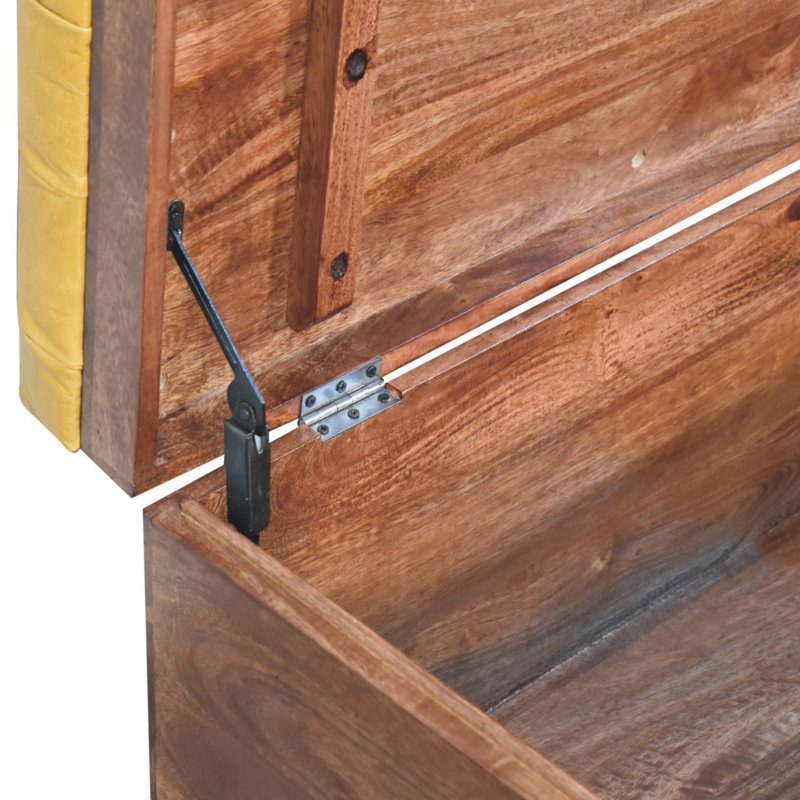 Buffalo Hide Caramel Storage Trunk, Tan