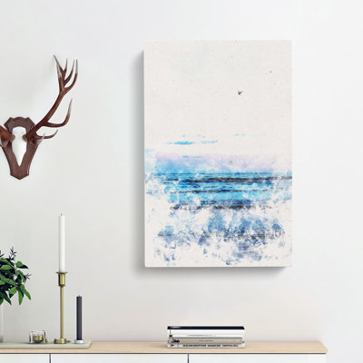 Seagulls Flying High - Wrapped Canvas