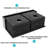 Gunmetal Black Stainless Steel Kitchen Sink 33"x21"x10" - Double Bowl  50/50  16g With Solid Performance For Sturdiness