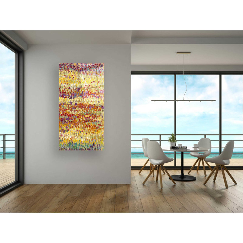 «Tulips in Bloom II» par Tim O'Toole, art mural en verre acrylique, H 48 po x l 24 po