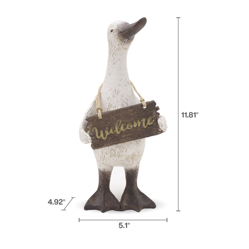 Elements Polyresin Duck Figurine