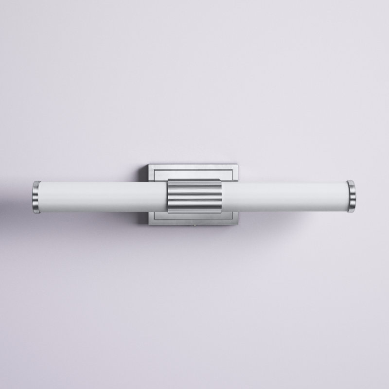 Barre d'éclairage de salle de bain 2 lumières DEL Arjit, Chrome poli