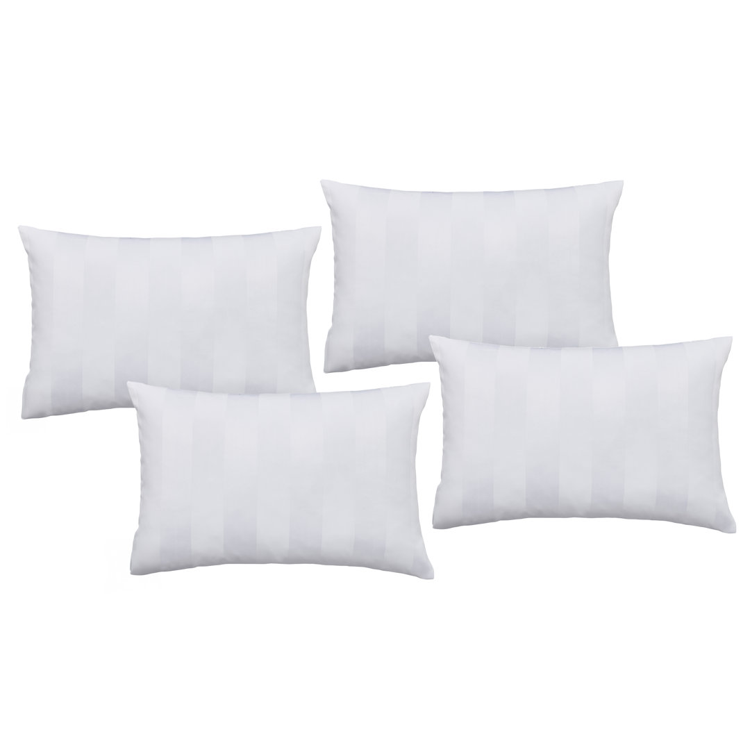 Catherine Lansfield So Soft Satin Stripe Standard Pillowcase Pack of 4 White - Image 4