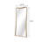 Full Floor Mirror With Natural Finish Eucalyptus Wood Frame, Can Be Mounted In Dressing Space For Decor, 36 Depth, 78 Height Graceful Curved Silhouette And Design Any Bedroom, Height, 85.39 Lb Weight