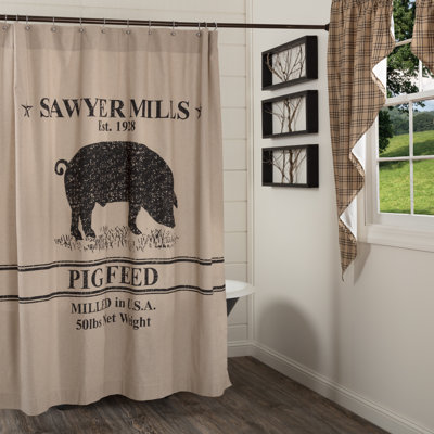 Rideau de douche simple Sawyer Mill