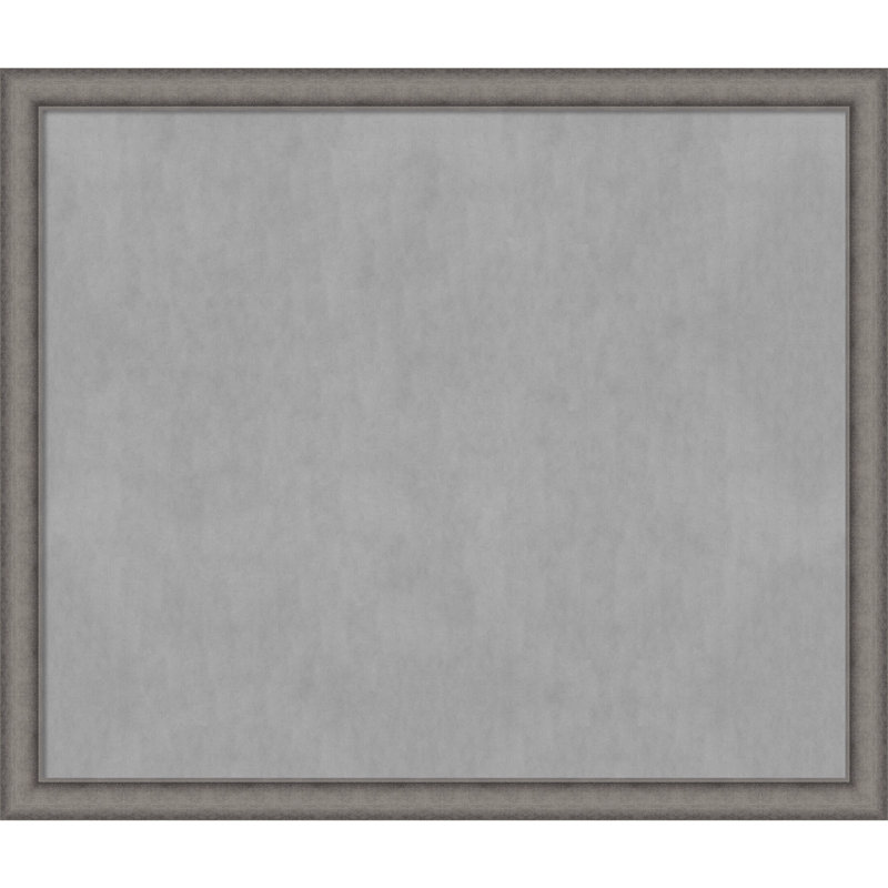 Tableau magnétique encadré en béton bruni Keeton, 44" H x 52" W