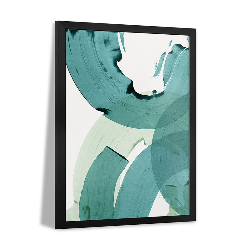 Affiches encadrées de qualité supérieure Green Mouvement II, H 32 po x l 24 po