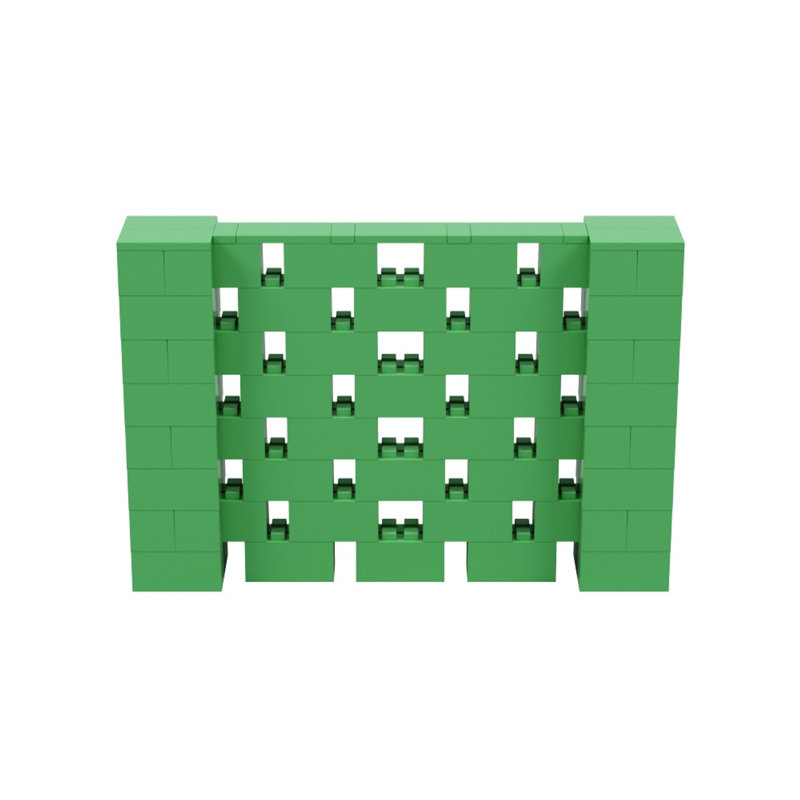 Ensemble mural 4 po de haut Everblock, Vert, 72"