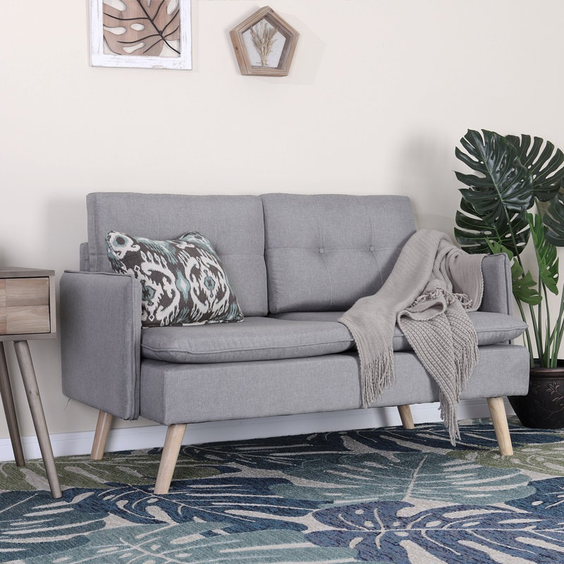 Causeuse Morgandy, Gris clair