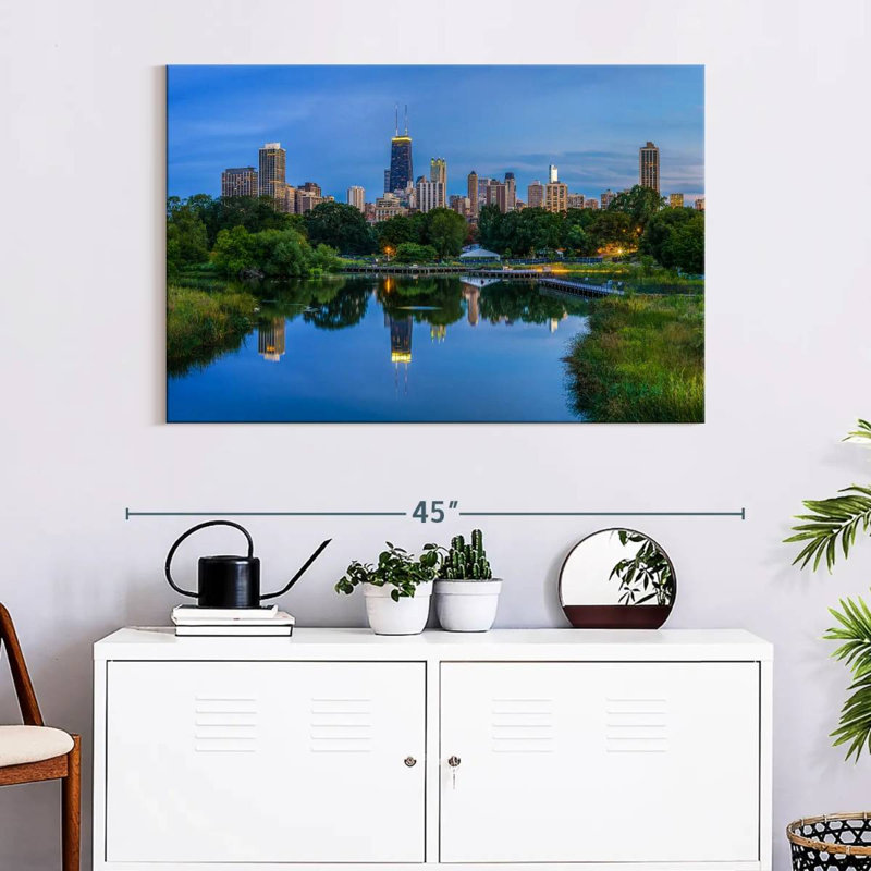 Sirci Chicago depuis Lincoln Park, H 26 po x l 39 po