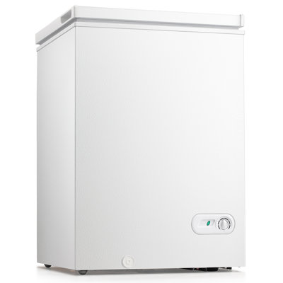 R.W.FLAME 3.5 Cu.ft.Garage Ready Chest Freezer with Adjustable Temperature