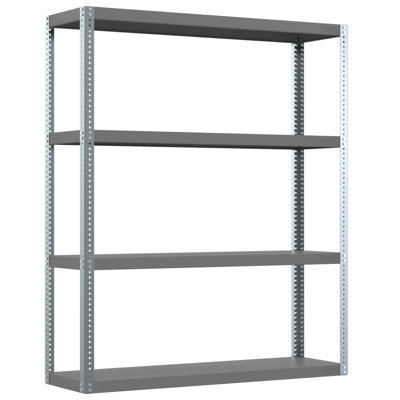Durham BBE6A4AB36334A078E982F1EC788CFB0 Heavy Duty Shelving, 4 Shelves, Gray