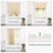 Makale Faux Linen  Textured Solid Color Blackout Tie Up Curtain for Kitchen Decorative Adjustable Balloon Rod Pocket Window Linen Curtain 1 Panel-761773020-761773026