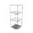 FixtureDisplays 6" x 6" x 16" Rotating Mini Acrylic Tower Showcase Display