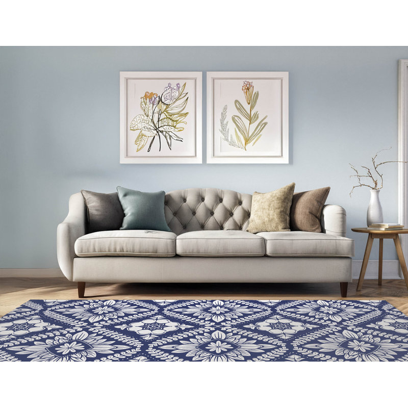 Jonsson Indoor Non-Slip Area Rug, Rectangle 8' x 10'