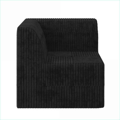 Canapés modulaires | Divan-lit convertible moderne et minimaliste, peu encombrant pour le salon | Noir | Mousse