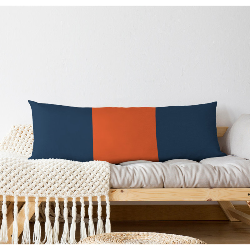 Oreiller de corps en polyester / polyester Arizona Football Stripes, Football Tennessee, Bleu marine Denver / orange