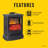 duraflame® Electric Stove Heater with 3D Flame® Effect-126677379