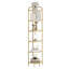 160cm H x 30cm W Metal Corner Bookcase-254636053