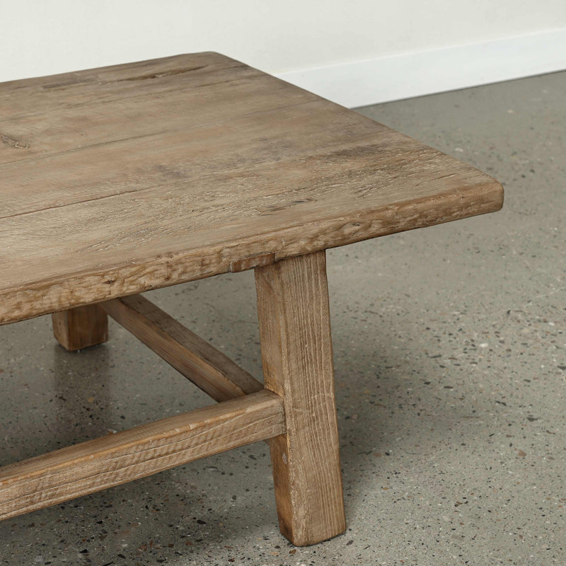 Solid Wood Coffee Table, 16.5" H x 66" L x 24" W
