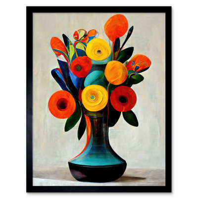 Vibrant Bright Flower Bouquet - Single Picture Frame Print