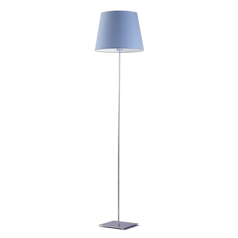 Asauni 162.5cm Traditional Floor Lamp, Blue, Silver