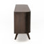 Klever 63" Sideboard Mid Century Modern Acacia Buffet Cabinet with Slatted Doors and Adjustable Shelves for Living Room