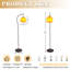 Lampe sur pied en verre Sunset