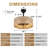 Mika 18 Inch Boho Rattan Caged Ceiling Fan with Lights and Remote, 7-Blade Black Bladeless Ceiling Fan Fandelier Ceiling Fans