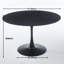 Table basse, table d'appoint ronde avec base en métal, table basse de salon pour la maison