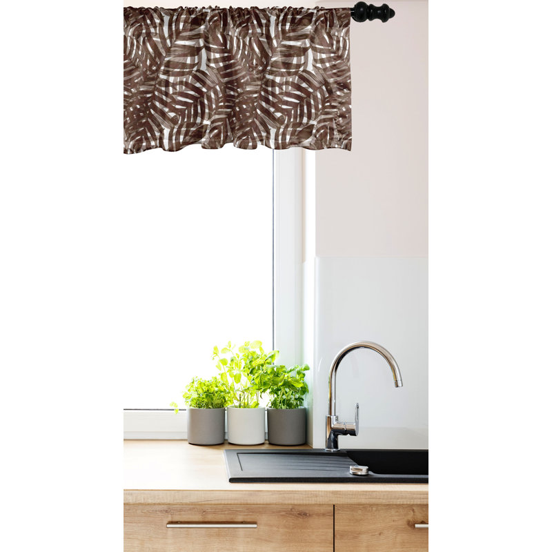 Ensemble de 2 cantonnières tropicales Ambesonne, L 42 po x L 12 po