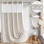 Rideau de douche en lin texturé Farmhouse
