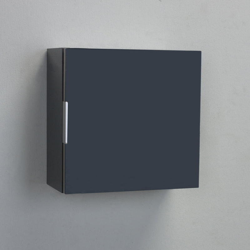 Carys Solid Wood Wall Bathroom Cabinet, Gray